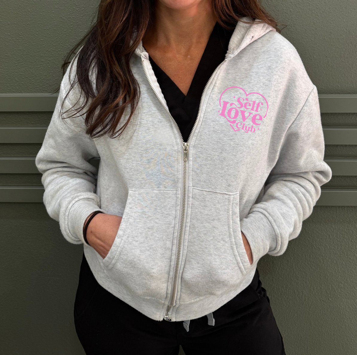 Self Love Club Zip Up