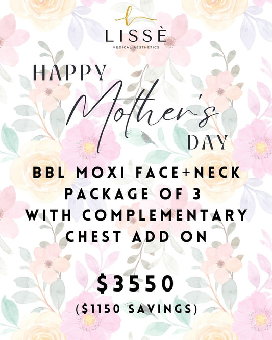 BBL + Moxi Face, Neck, and Chest Series of 3