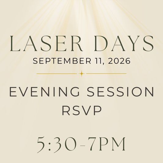 Lissè Laser Days: Evening Session (5:30-7PM) RSVP