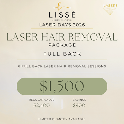 Full Back Laser Hair Removal Package