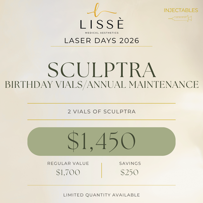 Sculptra® Birthday Vials / Annual Maintenance
